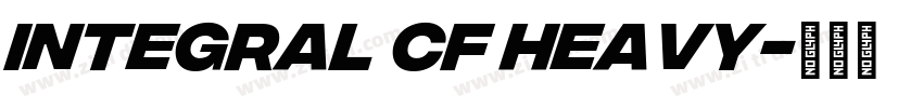 Integral CF Heavy字体转换
